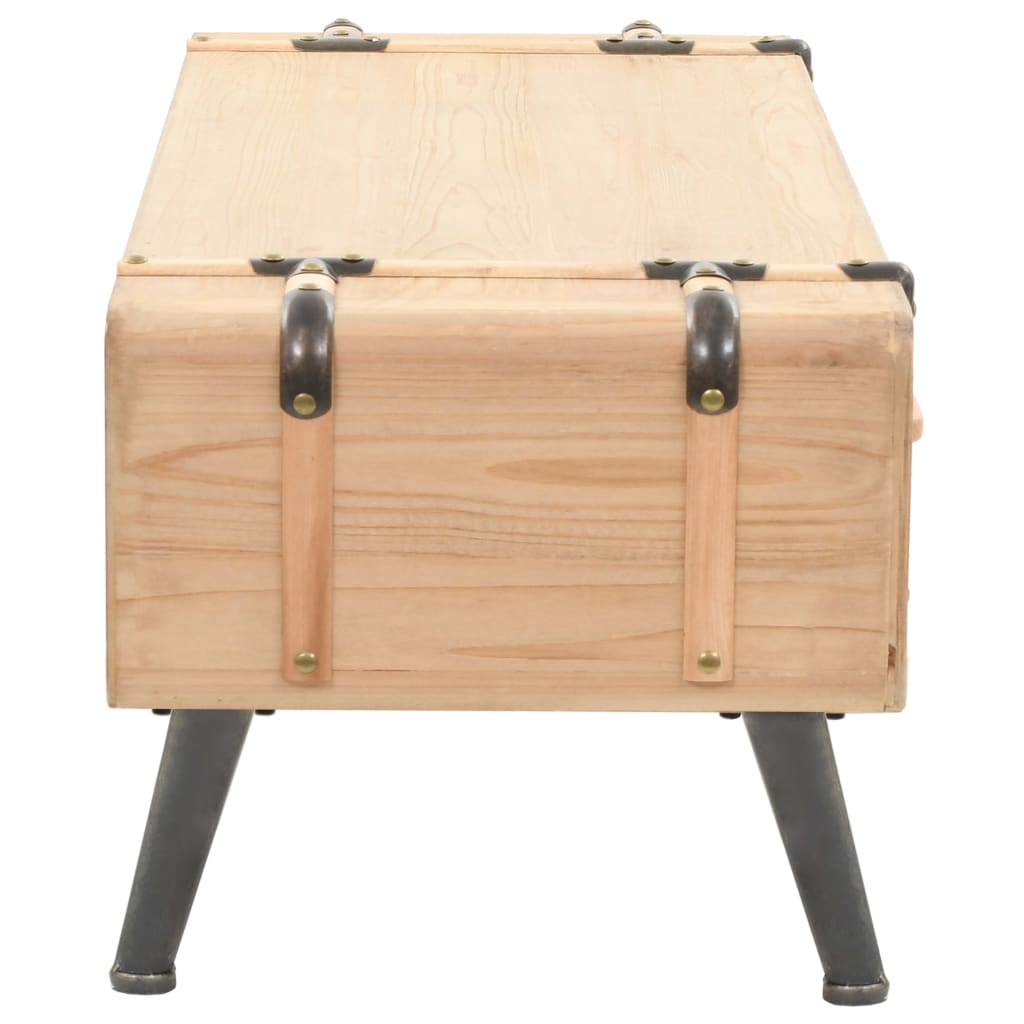 Tv-meubel 120x33x35 cm massief vurenhout is nu te koop bij PeponiXL, paradijselijk wonen!