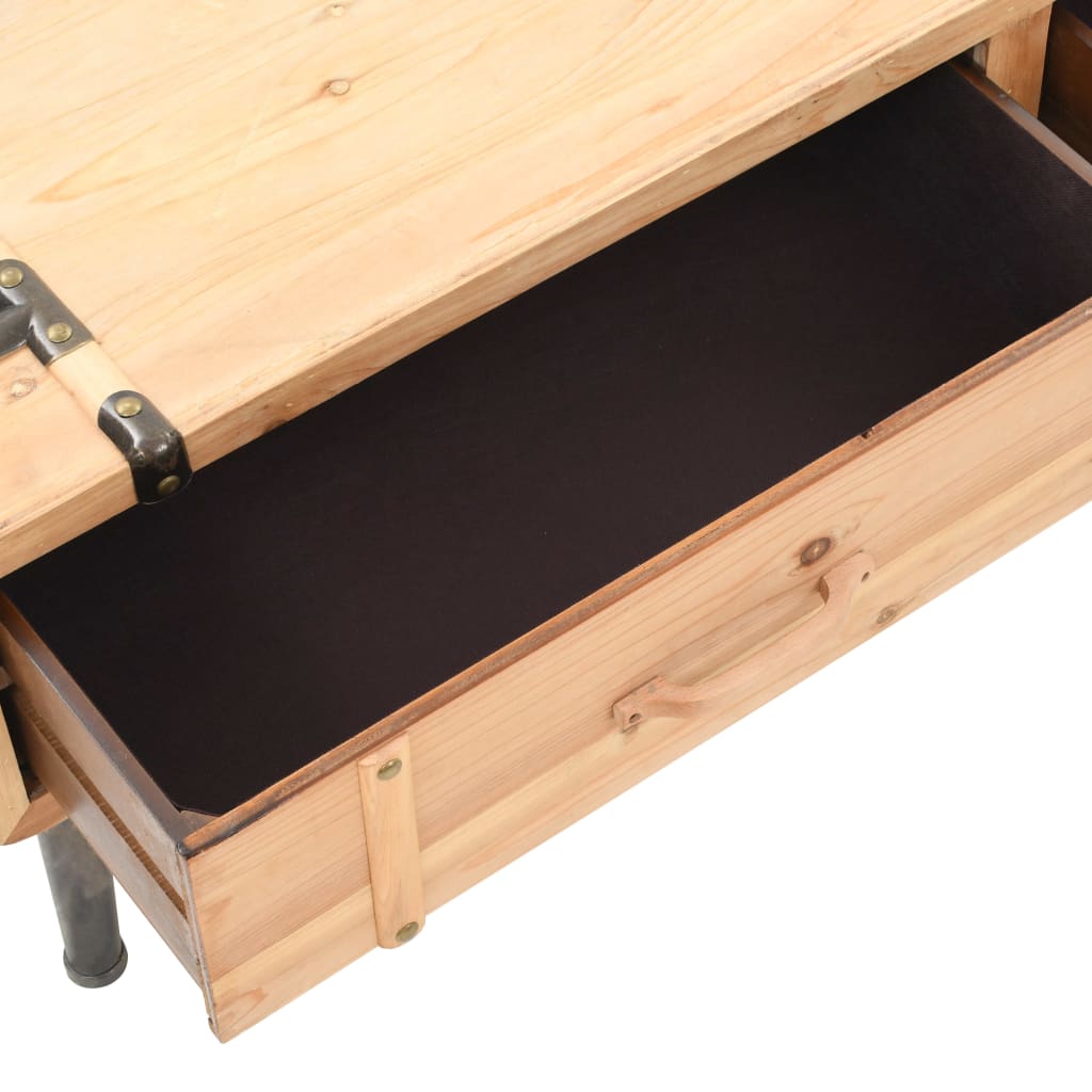 Tv-meubel 120x33x35 cm massief vurenhout is nu te koop bij PeponiXL, paradijselijk wonen!