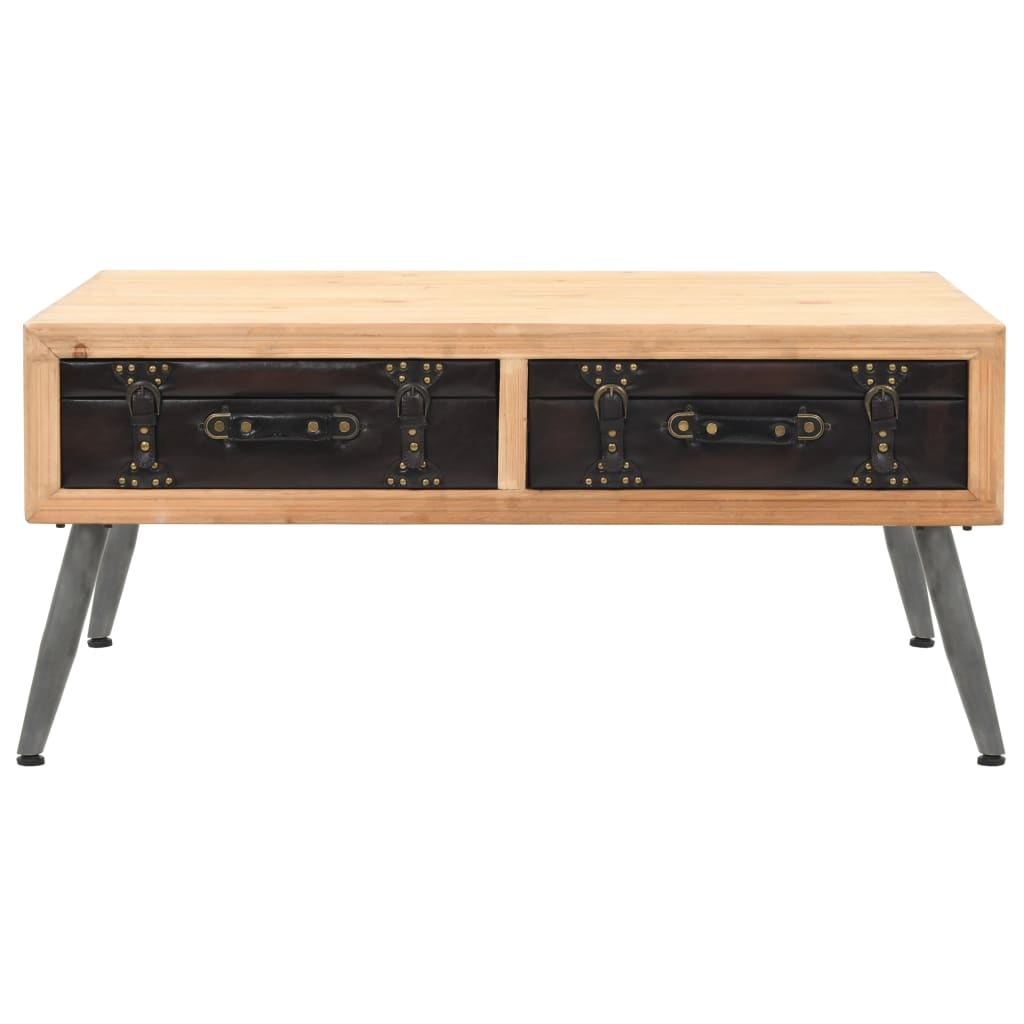 Salontafel 115x55x50 cm massief vurenhout is nu te koop bij PeponiXL, paradijselijk wonen!