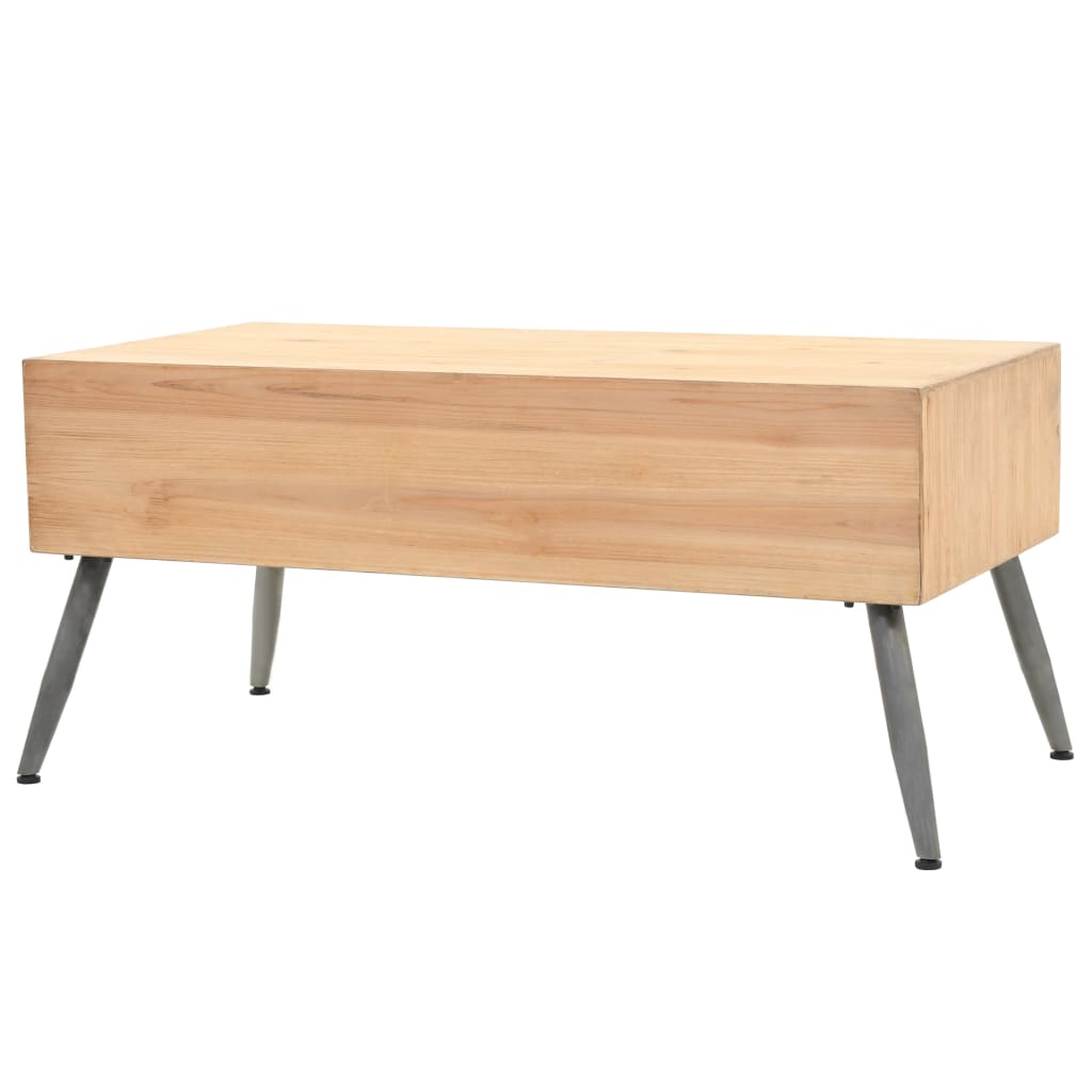 Salontafel 115x55x50 cm massief vurenhout is nu te koop bij PeponiXL, paradijselijk wonen!