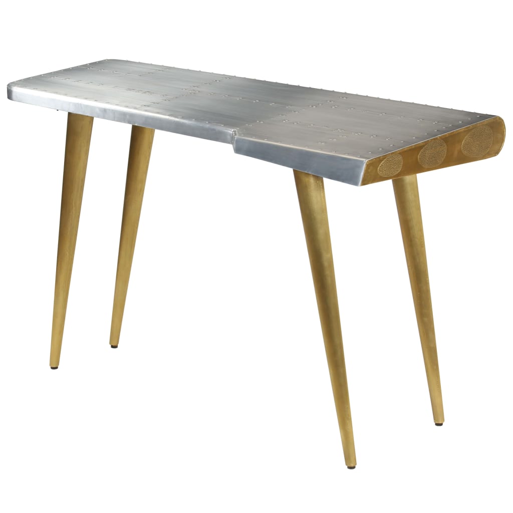 Schrijftafel Aviator vintage luchtvaartstijl 120x60x76 cm is nu te koop bij PeponiXL, paradijselijk wonen!