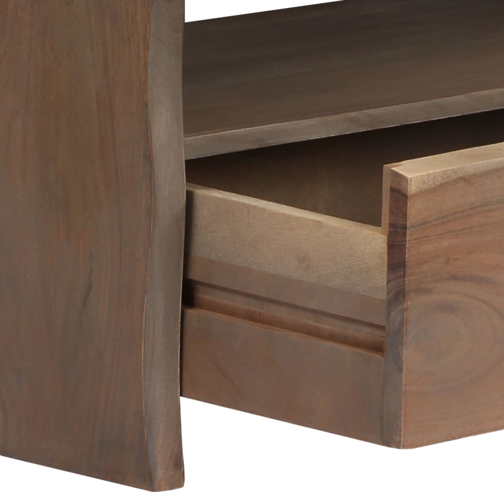 Salontafel met natuurlijke rand 90x50x40 cm acaciahout grijs is nu te koop bij PeponiXL, paradijselijk wonen!