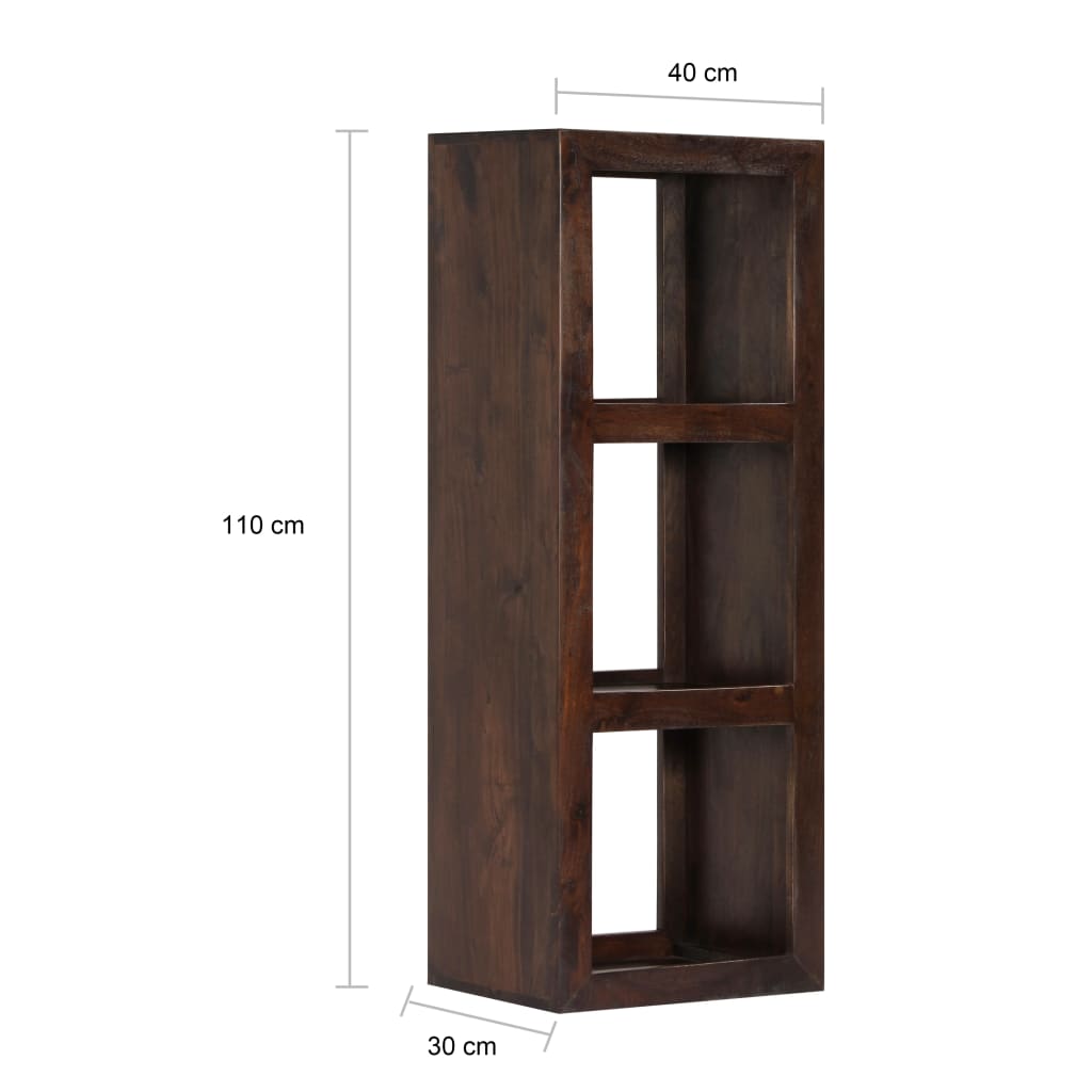 Wandkast 40x30x110 cm massief acaciahout is nu te koop bij PeponiXL, paradijselijk wonen!