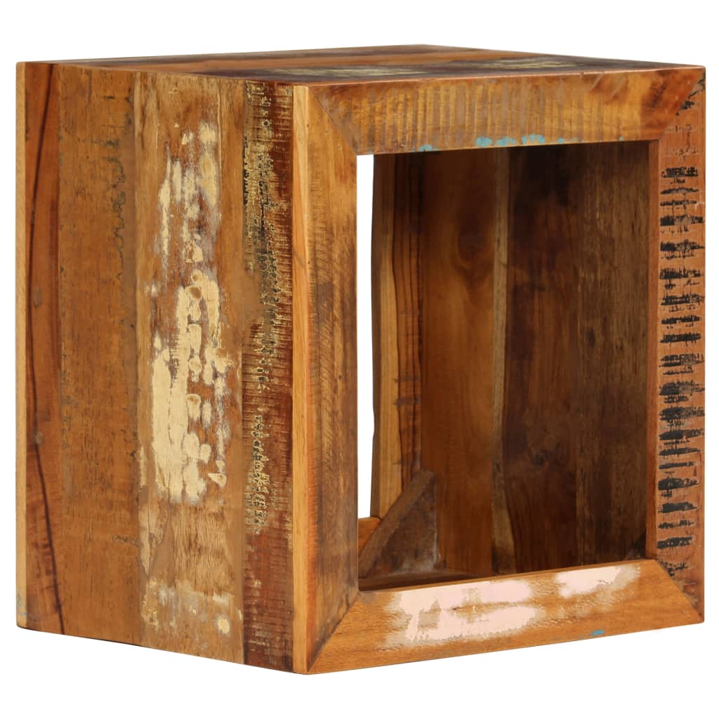 Kruk 40x30x40 cm massief gerecycled hout is nu te koop bij PeponiXL, paradijselijk wonen!