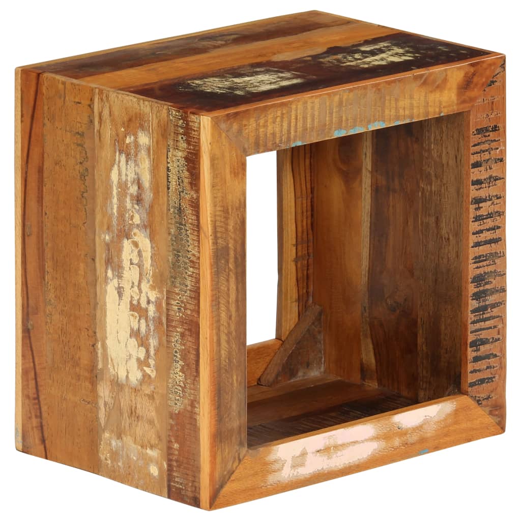 Kruk 40x30x40 cm massief gerecycled hout is nu te koop bij PeponiXL, paradijselijk wonen!