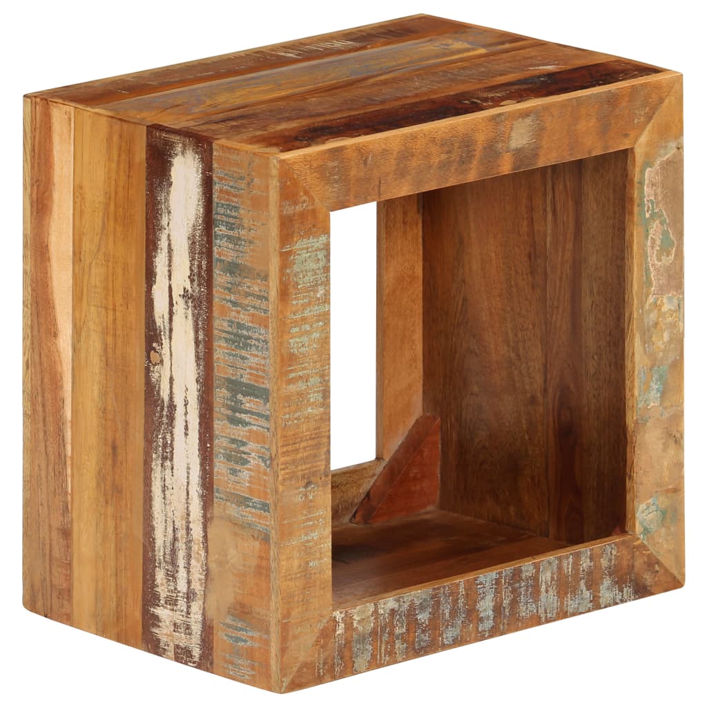 Kruk 40x30x40 cm massief gerecycled hout is nu te koop bij PeponiXL, paradijselijk wonen!