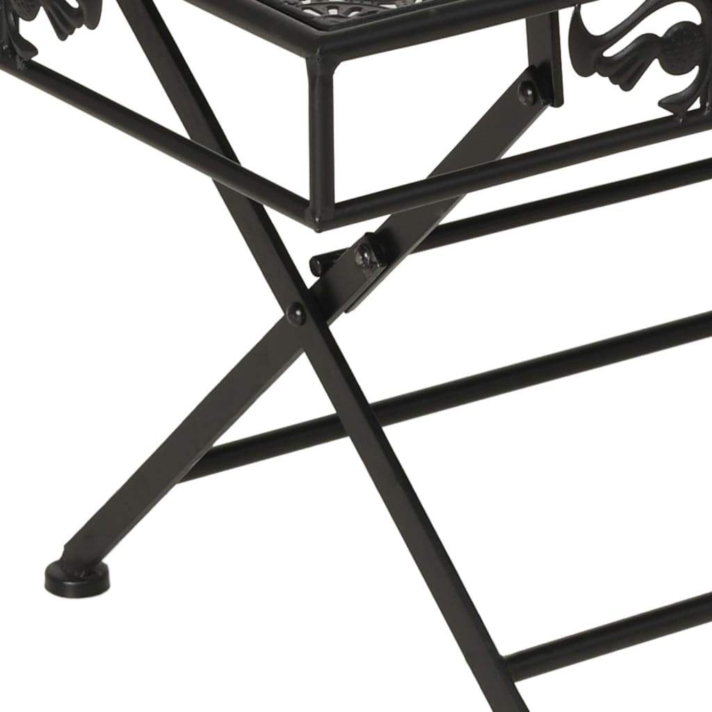 Salontafel vintage stijl inklapbaar 100x50x45 cm metaal zwart is nu te koop bij PeponiXL, paradijselijk wonen!