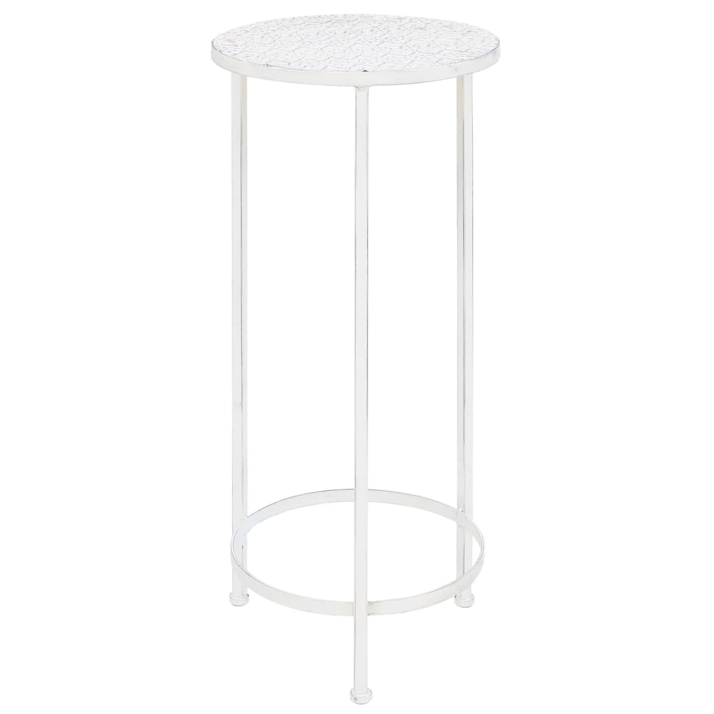 3-delige Plantenstandaardset vintage stijl metaal antiekwit is nu te koop bij PeponiXL, paradijselijk wonen!