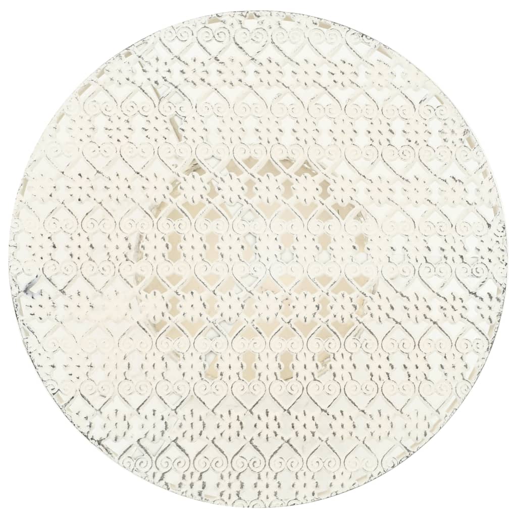 Bistrotafel vintage stijl rond 40x70 cm metaal wit is nu te koop bij PeponiXL, paradijselijk wonen!