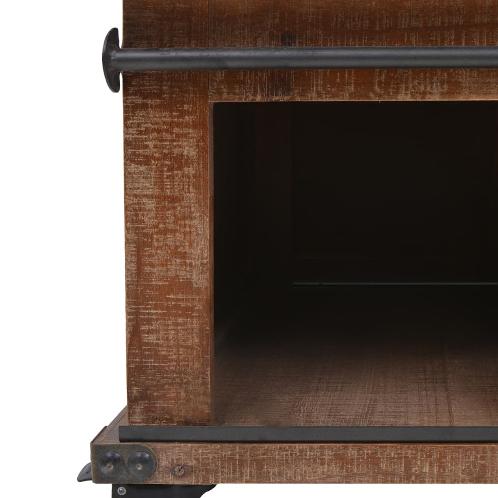 Salontafel 91x51x38 cm massief vurenhout bruin is nu te koop bij PeponiXL, paradijselijk wonen!
