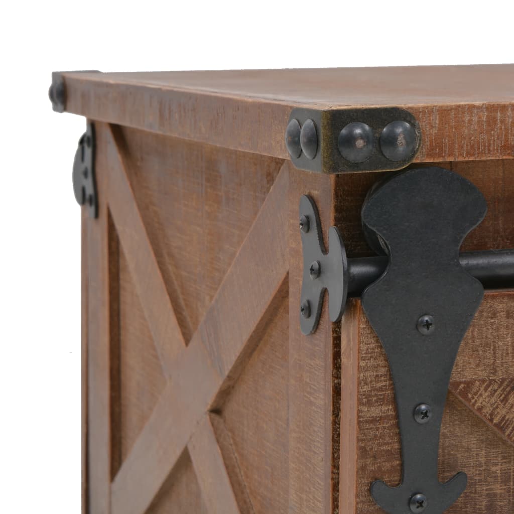Salontafel 91x51x38 cm massief vurenhout bruin is nu te koop bij PeponiXL, paradijselijk wonen!