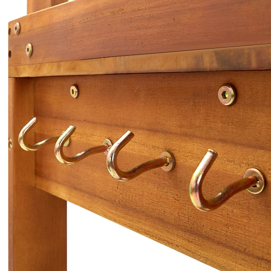 Keukentrolley 92x43,5x141,5 cm massief acaciahout is nu te koop bij PeponiXL, paradijselijk wonen!