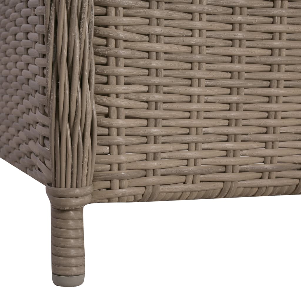 Tuinstoelen 2 st met kussens poly rattan bruin is nu te koop bij PeponiXL, paradijselijk wonen!