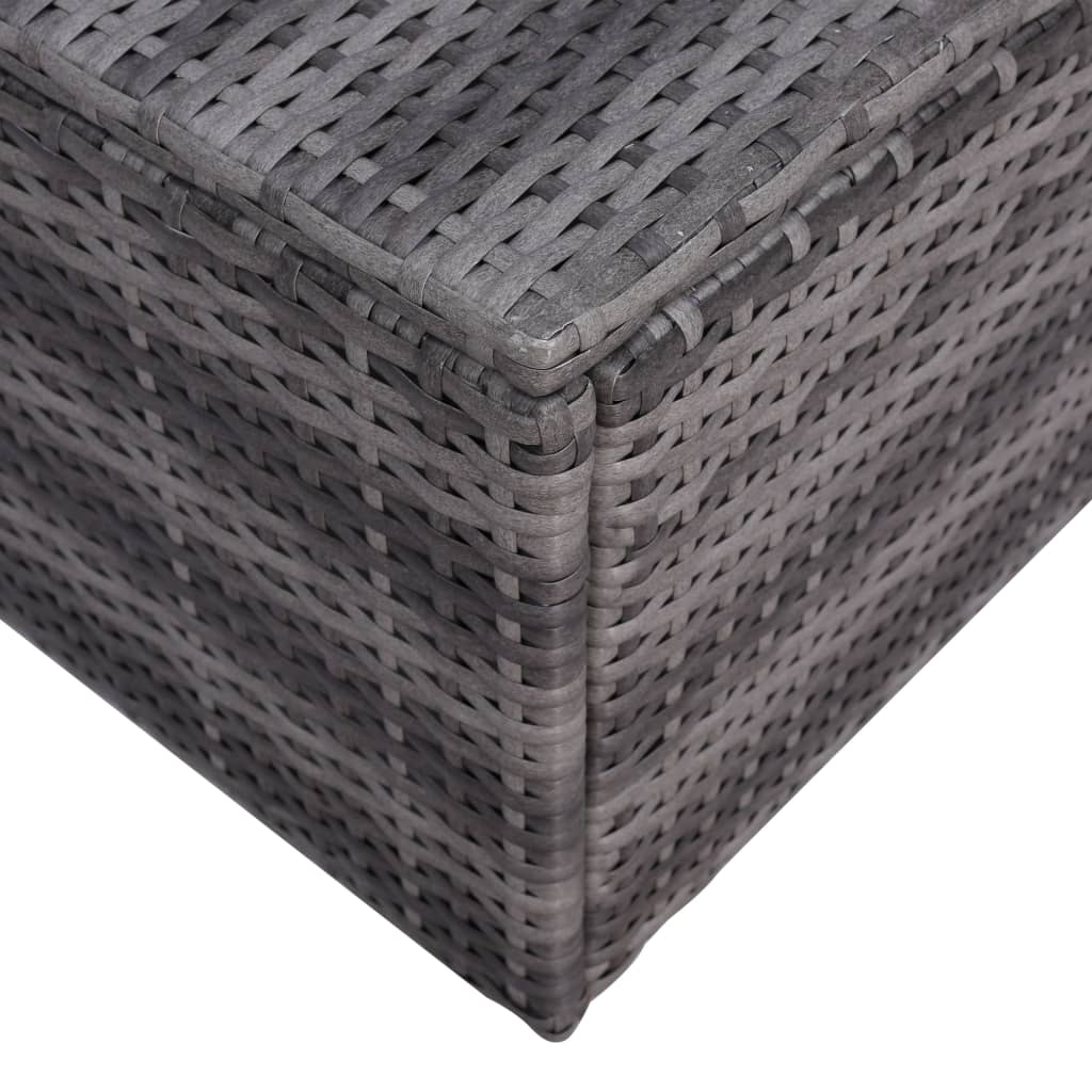 7-delige Loungeset met kussens poly rattan grijs is nu te koop bij PeponiXL, paradijselijk wonen!