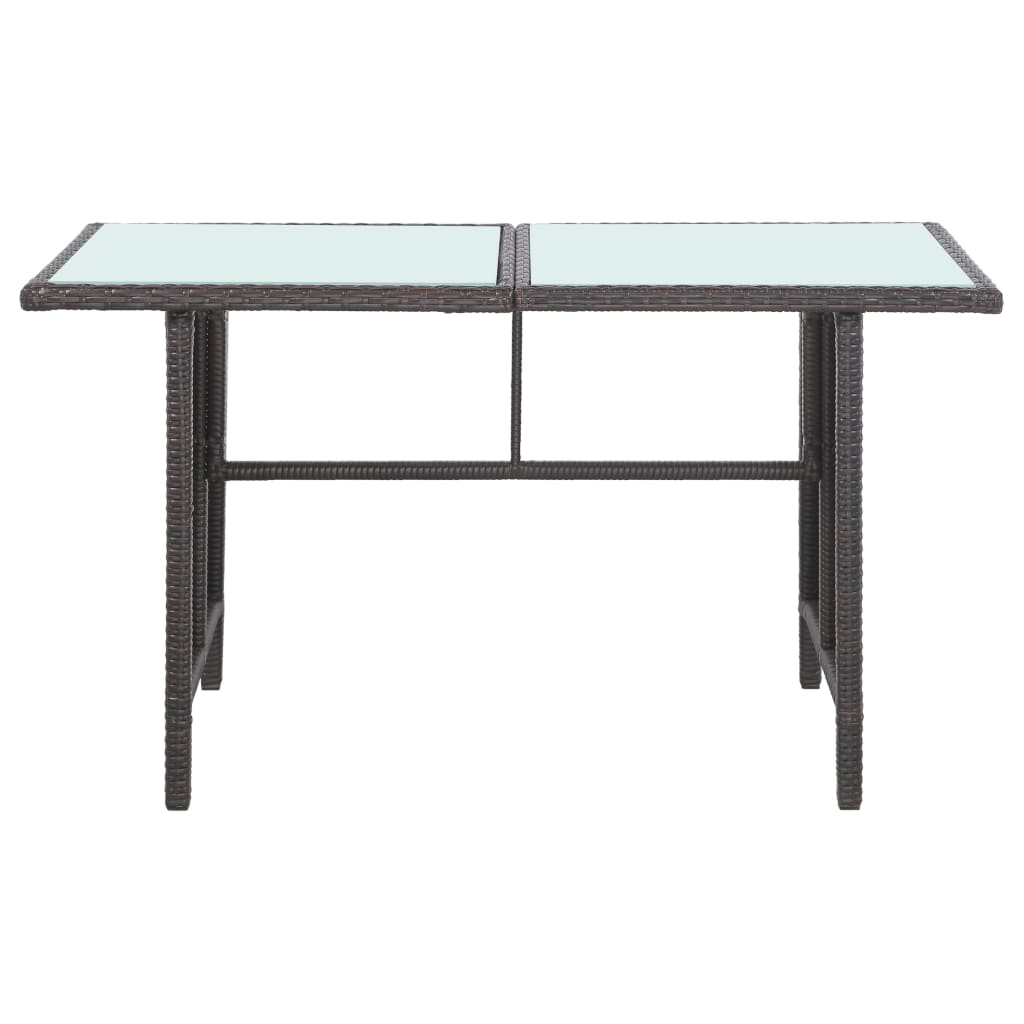 5-delige Loungeset met kussens poly rattan bruin is nu te koop bij PeponiXL, paradijselijk wonen!