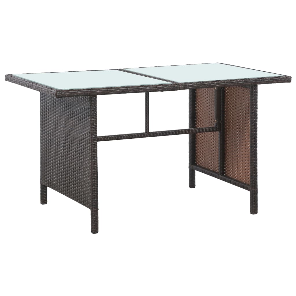 5-delige Loungeset met kussens poly rattan bruin is nu te koop bij PeponiXL, paradijselijk wonen!