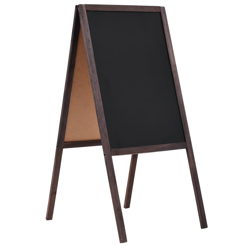 Krijtbord dubbelzijdig vrijstaand 40x60 cm cederhout is nu te koop bij PeponiXL, paradijselijk wonen!