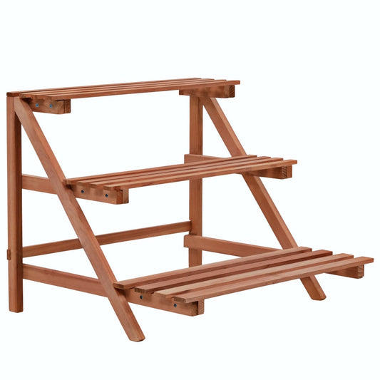 Plantenstandaard 3-laags 48x45x40 cm cederhout is nu te koop bij PeponiXL, paradijselijk wonen!