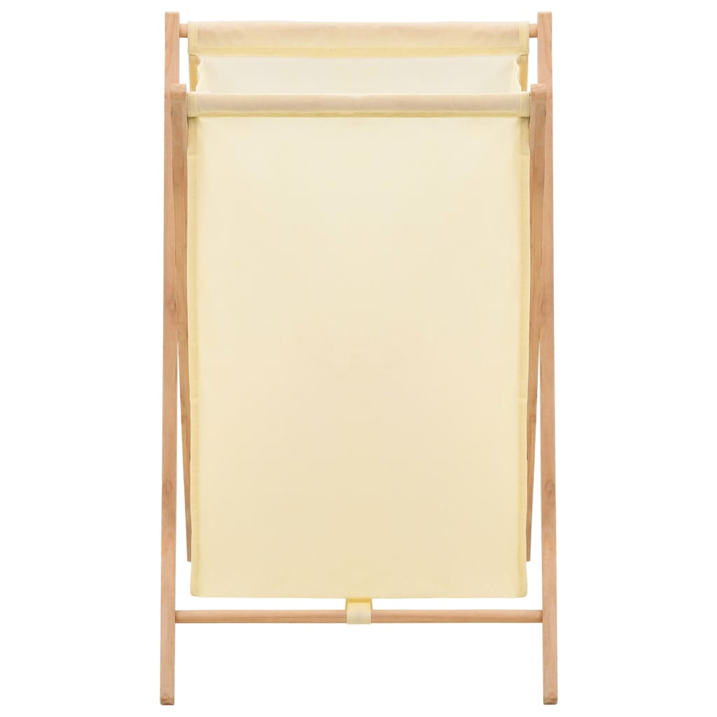 Wasmand 42x41x64 cm cederhout en stof beige is nu te koop bij PeponiXL, paradijselijk wonen!