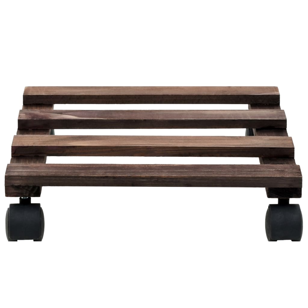 Plantenrollers 4 st 25x25 cm cederhout is nu te koop bij PeponiXL, paradijselijk wonen!