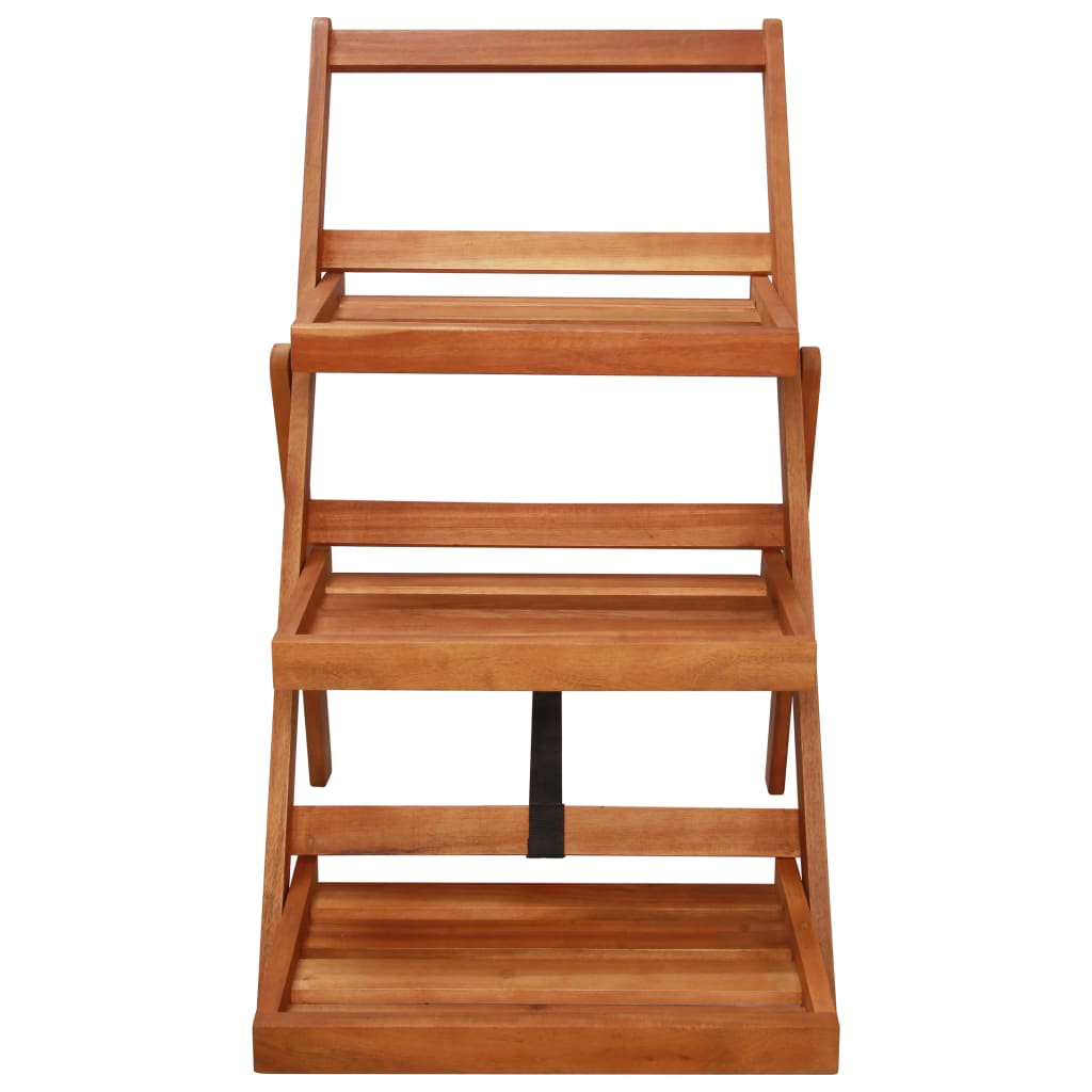Plantenstandaard 3-laags 50x63x80 cm massief acaciahout is nu te koop bij PeponiXL, paradijselijk wonen!