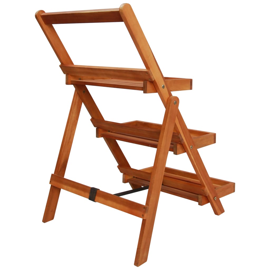 Plantenstandaard 3-laags 50x63x80 cm massief acaciahout is nu te koop bij PeponiXL, paradijselijk wonen!