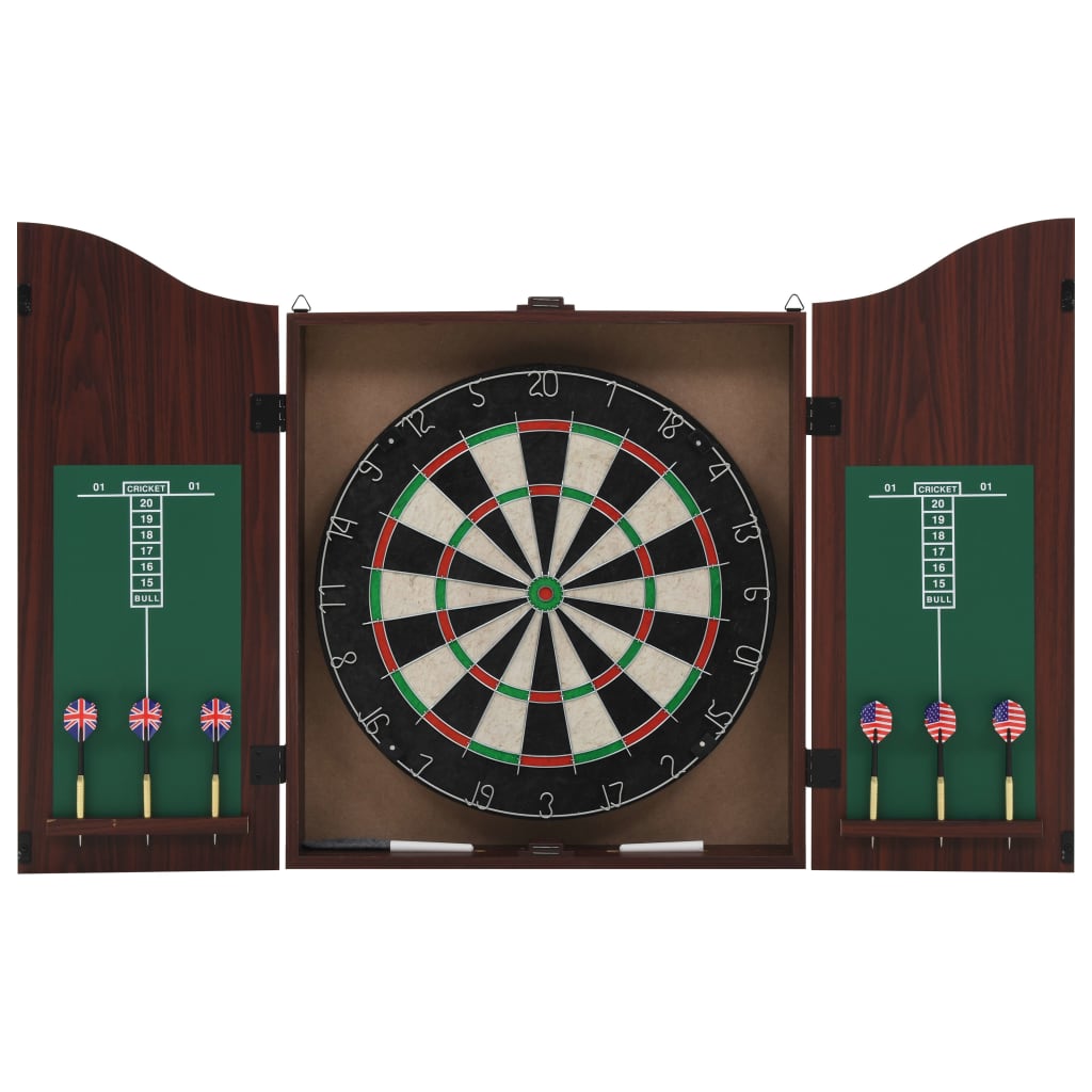 Dartbord professioneel met kast en 6 darts sisal is nu te koop bij PeponiXL, paradijselijk wonen!