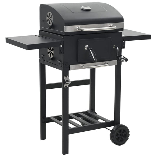 Houtskoolbarbecue met onderplank zwart is nu te koop bij PeponiXL, paradijselijk wonen!