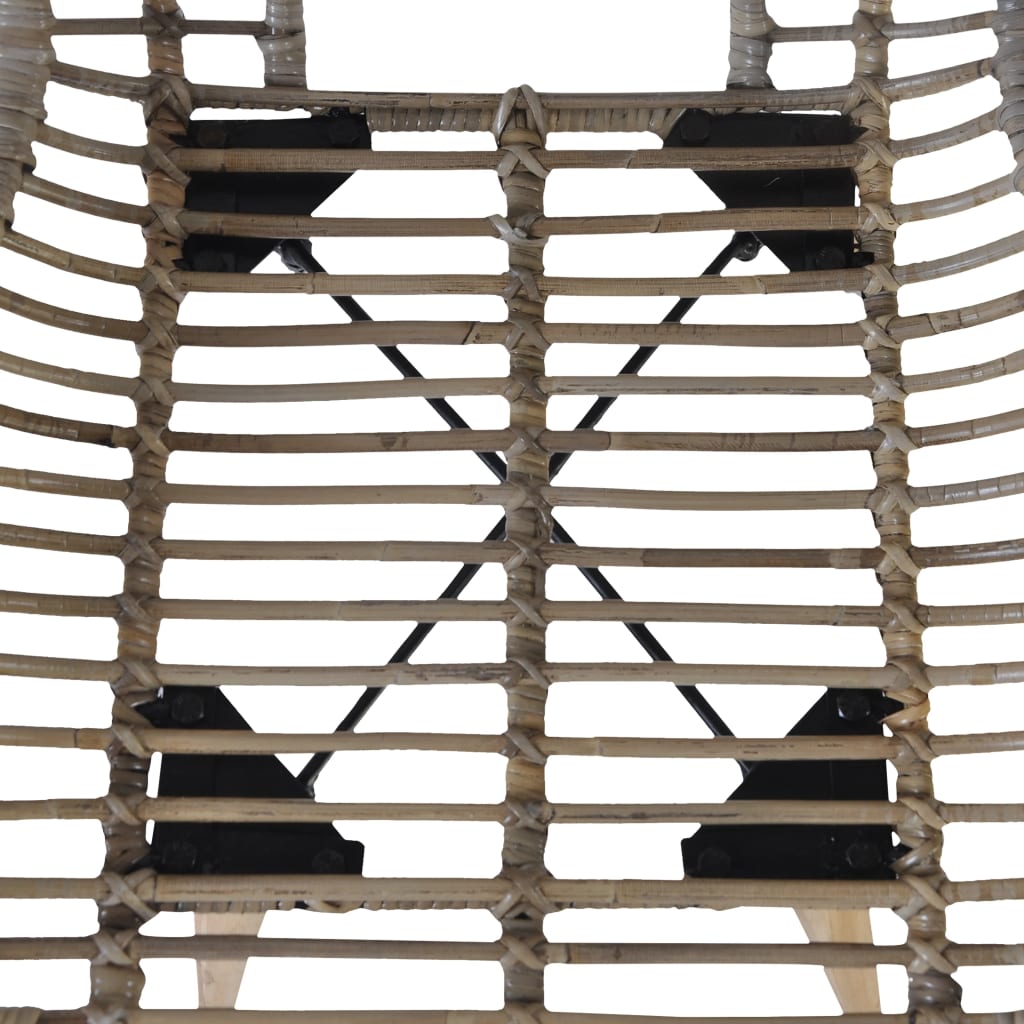 Eetkamerstoelen 4 st natuurlijk rattan bruin is nu te koop bij PeponiXL, paradijselijk wonen!