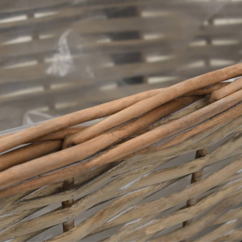 Balkonbakken 2 st 40 cm wicker met PE-voering is nu te koop bij PeponiXL, paradijselijk wonen!