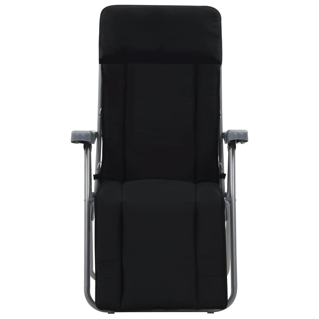 Tuinstoelen met kussen inklapbaar 2 st zwart is nu te koop bij PeponiXL, paradijselijk wonen!