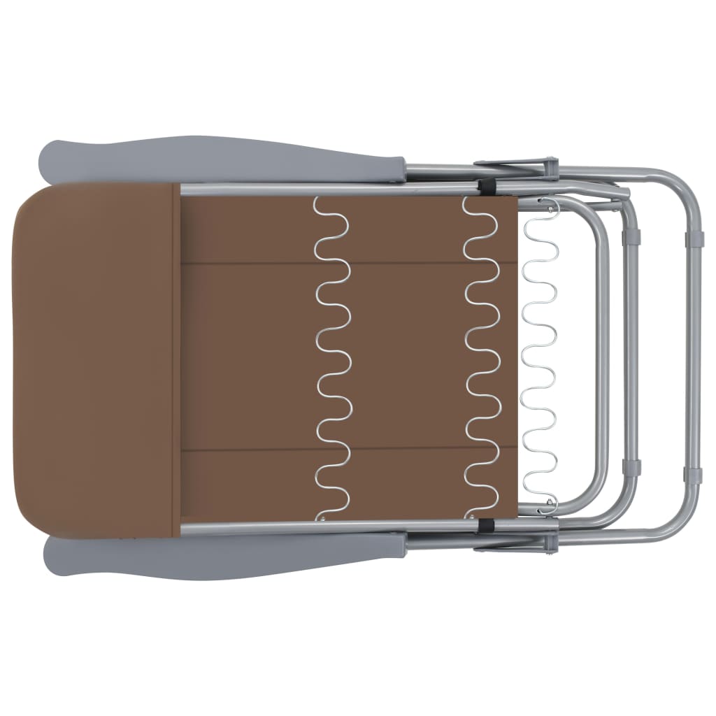 Tuinstoelen met kussen inklapbaar 2 st bruin is nu te koop bij PeponiXL, paradijselijk wonen!