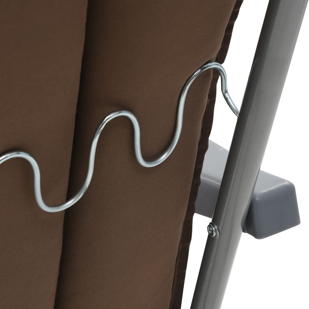 Tuinstoelen met kussen inklapbaar 2 st bruin is nu te koop bij PeponiXL, paradijselijk wonen!