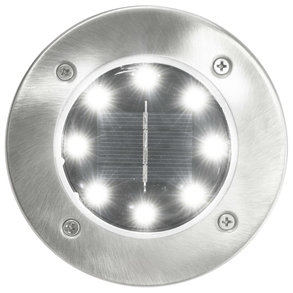 Grondlampen 8 st solar LED wit is nu te koop bij PeponiXL, paradijselijk wonen!