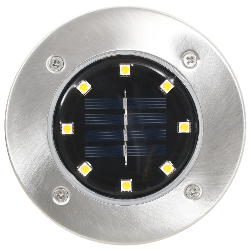 Grondlampen 8 st solar LED wit is nu te koop bij PeponiXL, paradijselijk wonen!
