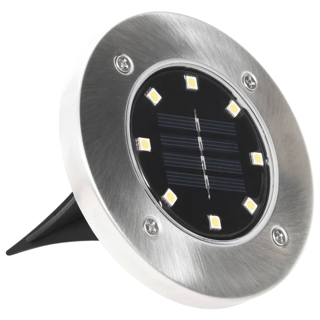 Grondlampen 8 st solar LED wit is nu te koop bij PeponiXL, paradijselijk wonen!