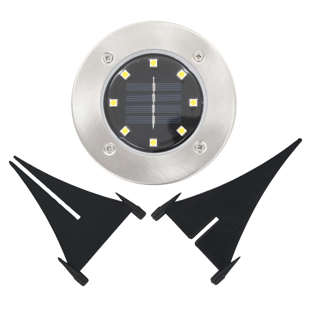 Grondlampen 8 st solar LED wit is nu te koop bij PeponiXL, paradijselijk wonen!