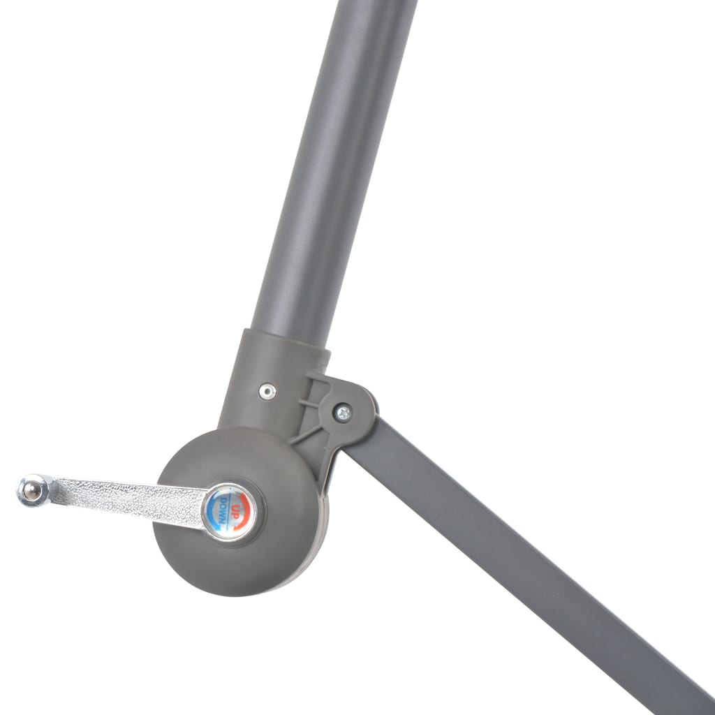 Zweefparasol met aluminium paal 300 cm antracietkleurig is nu te koop bij PeponiXL, paradijselijk wonen!