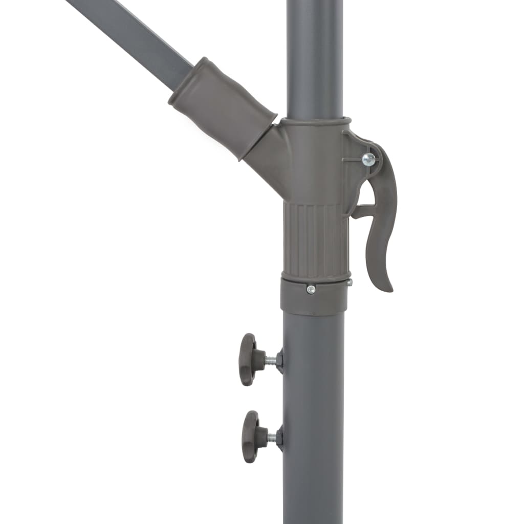 Zweefparasol met aluminium paal 300 cm taupe is nu te koop bij PeponiXL, paradijselijk wonen!