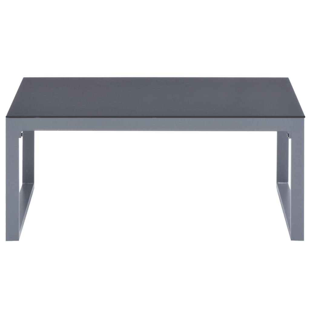3-delige Loungeset met kussens aluminium zwart is nu te koop bij PeponiXL, paradijselijk wonen!