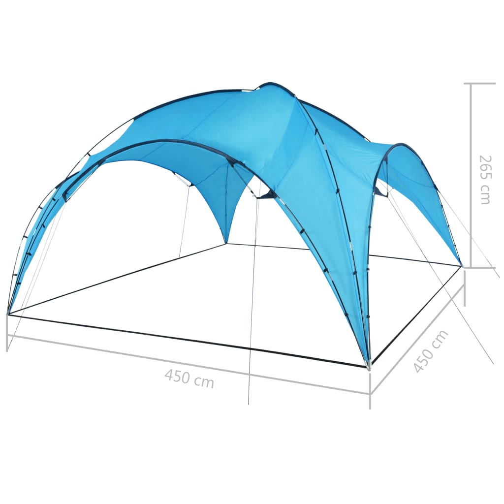 Partytent boog 450x450x265 cm lichtblauw is nu te koop bij PeponiXL, paradijselijk wonen!