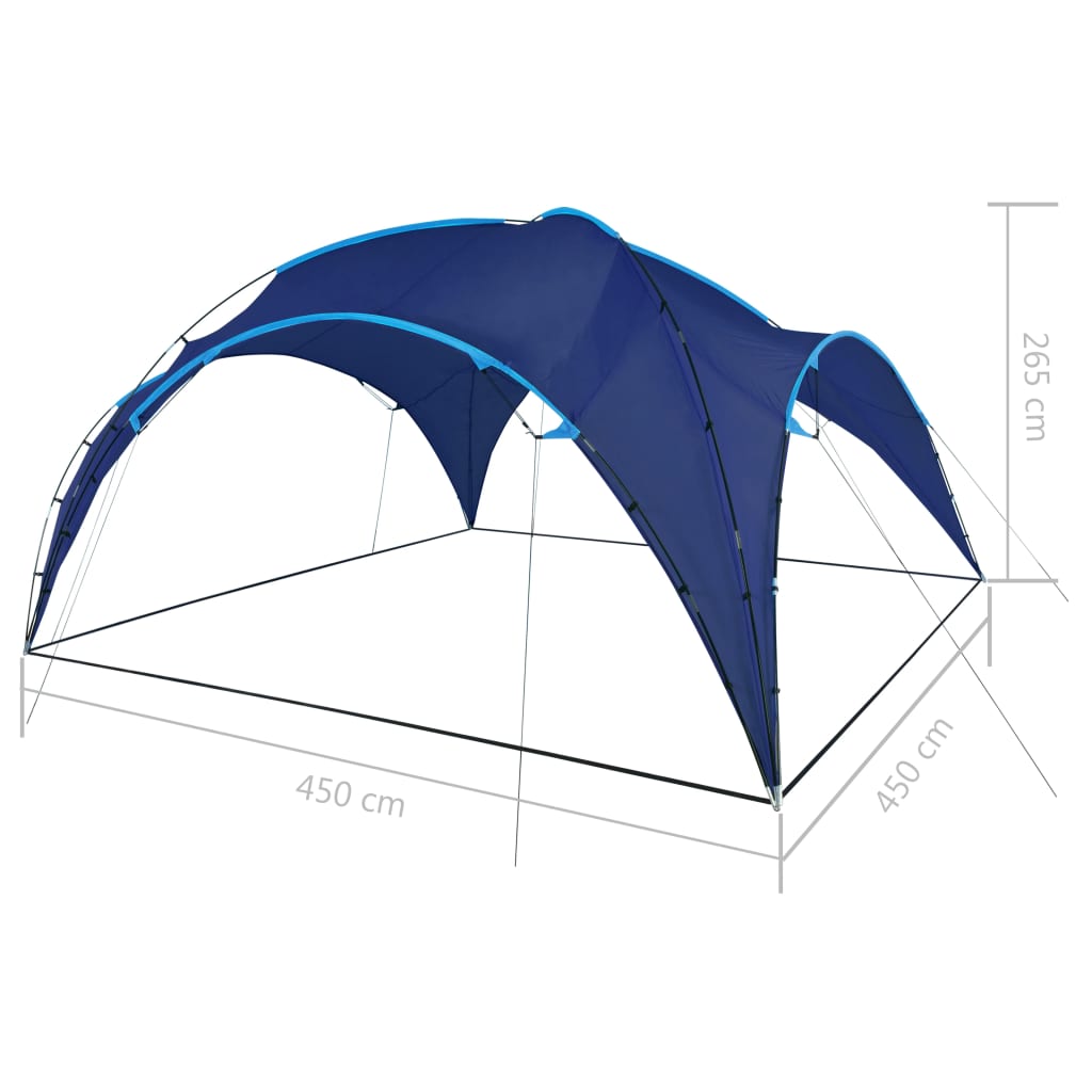 Partytent boog 450x450x265 cm donkerblauw is nu te koop bij PeponiXL, paradijselijk wonen!