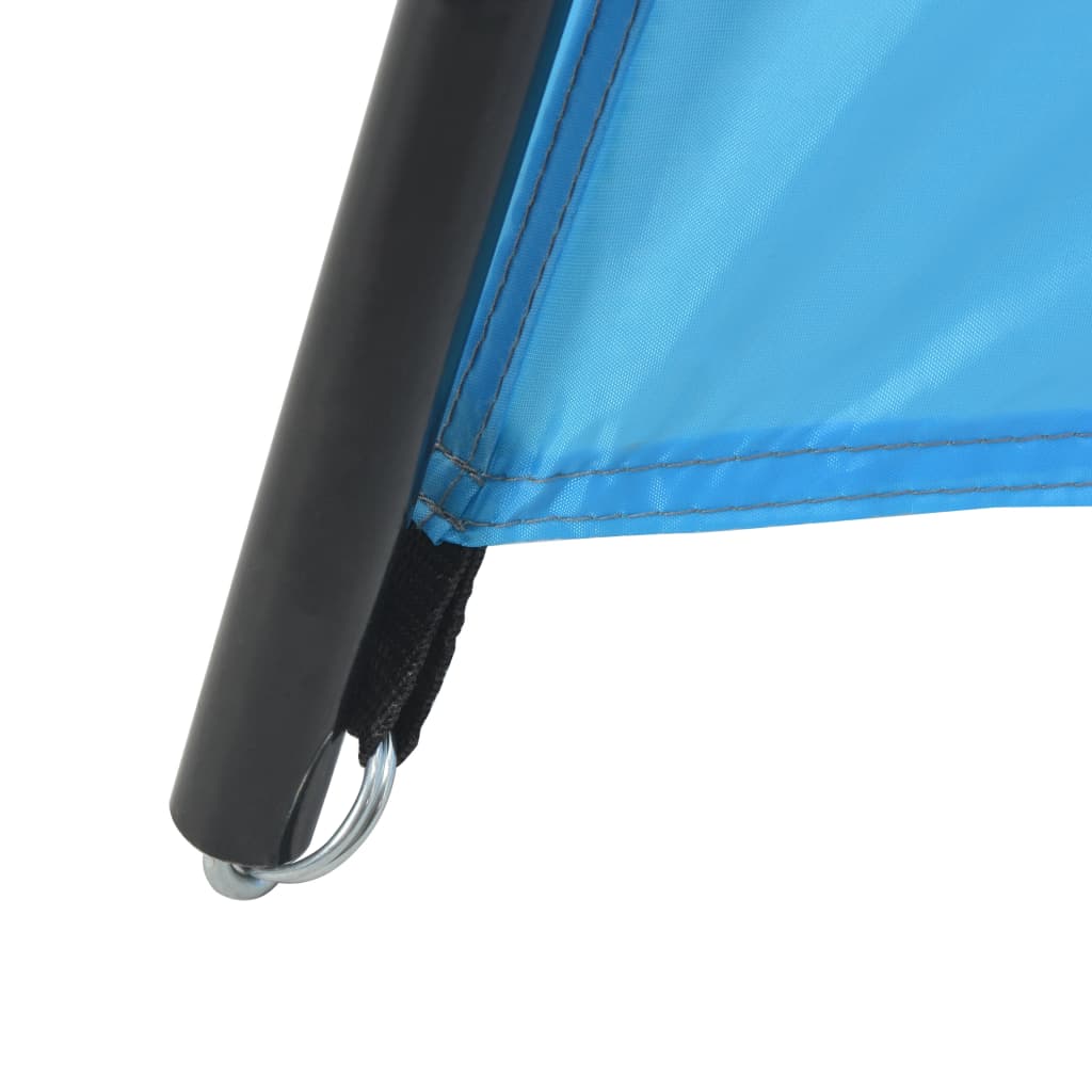 Zwembadtent 590x520x250 cm stof blauw is nu te koop bij PeponiXL, paradijselijk wonen!