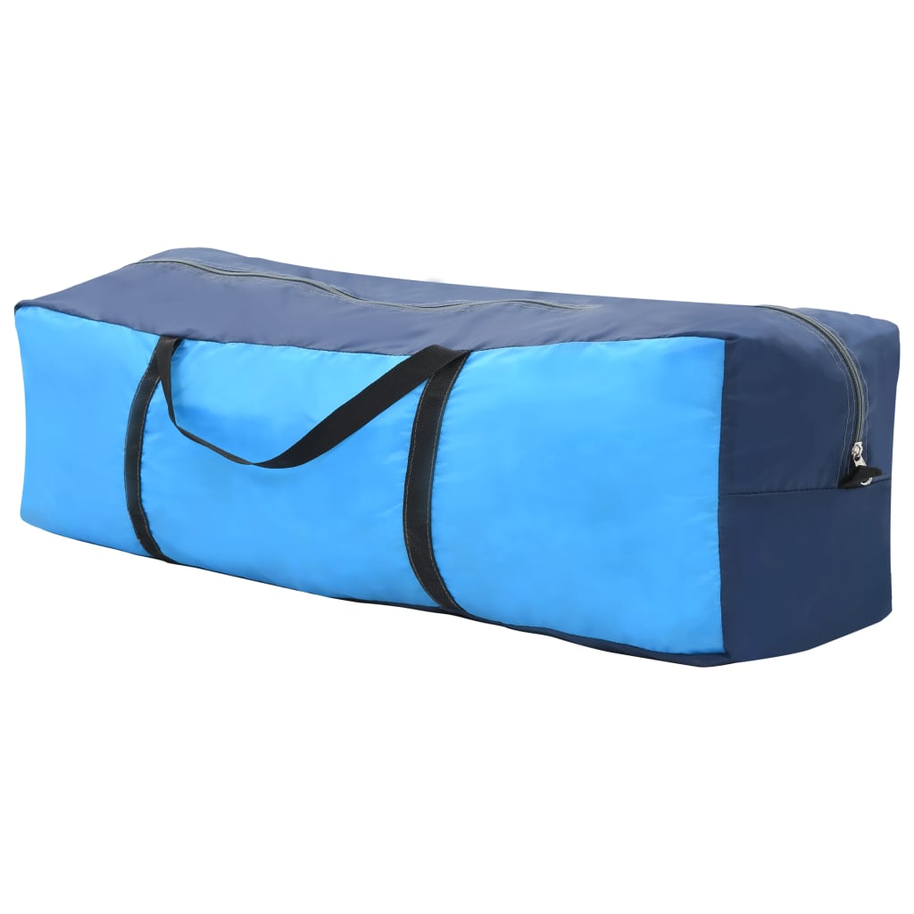 Zwembadtent 590x520x250 cm stof blauw is nu te koop bij PeponiXL, paradijselijk wonen!
