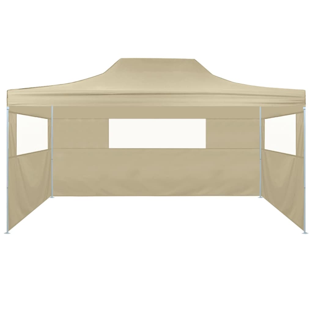 Vouwtent met 3 wanden 3x4,5 m crème is nu te koop bij PeponiXL, paradijselijk wonen!