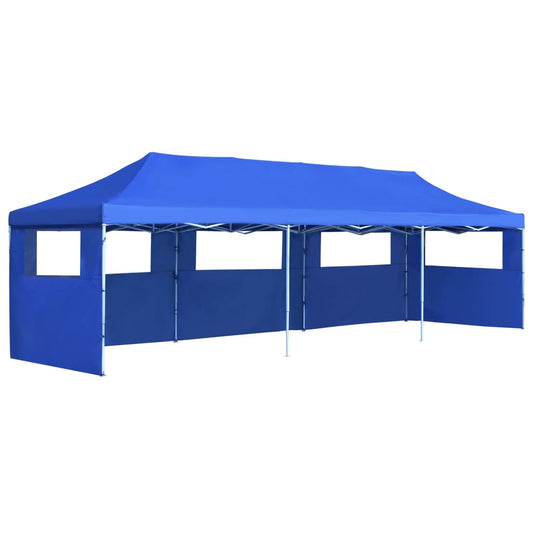 Vouwtent pop-up met 5 zijwanden 3x9 m blauw is nu te koop bij PeponiXL, paradijselijk wonen!