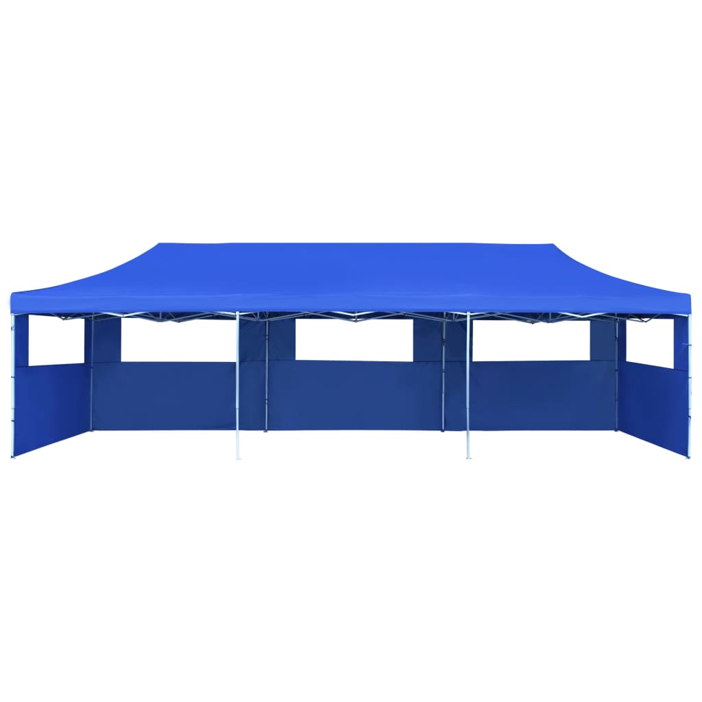 Vouwtent pop-up met 5 zijwanden 3x9 m blauw is nu te koop bij PeponiXL, paradijselijk wonen!