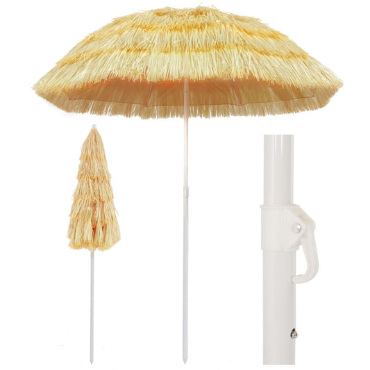 Strandparasol Hawaï stijl 180 cm naturel is nu te koop bij PeponiXL, paradijselijk wonen!