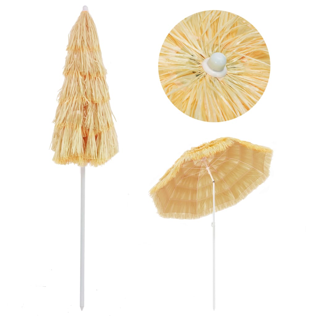 Strandparasol Hawaï stijl 180 cm naturel is nu te koop bij PeponiXL, paradijselijk wonen!