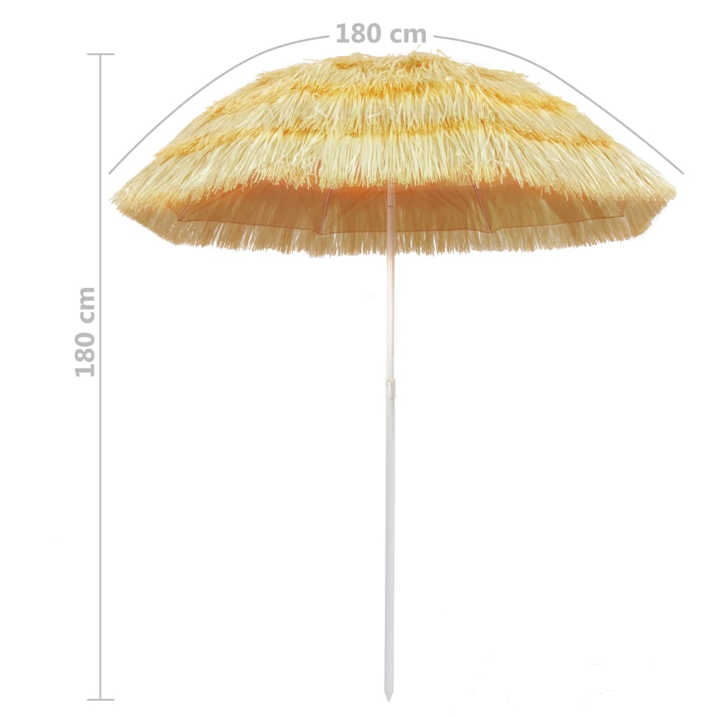 Strandparasol Hawaï stijl 180 cm naturel is nu te koop bij PeponiXL, paradijselijk wonen!